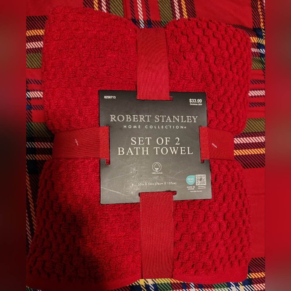 Robert Stanley Home Collection Set of 2 Bath Towels